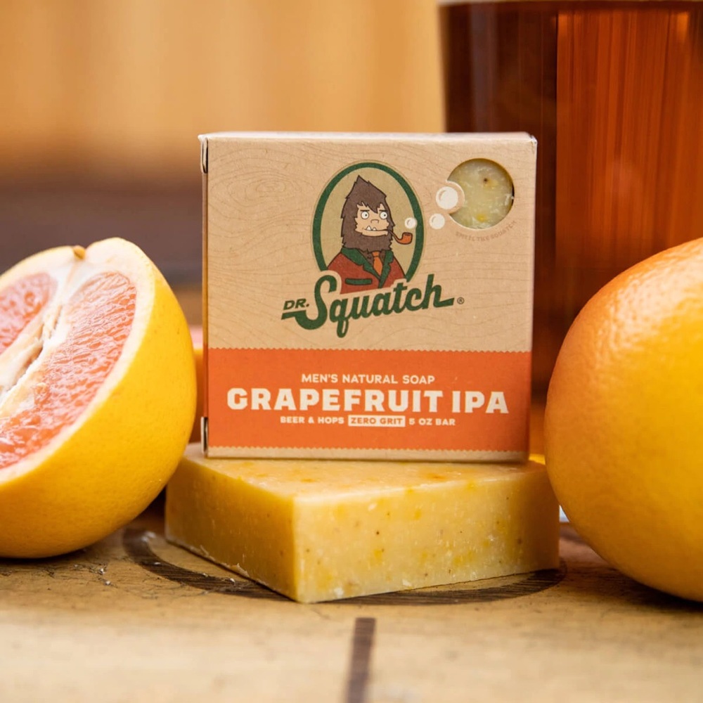 Dr.squatch grapefruit ipa soap